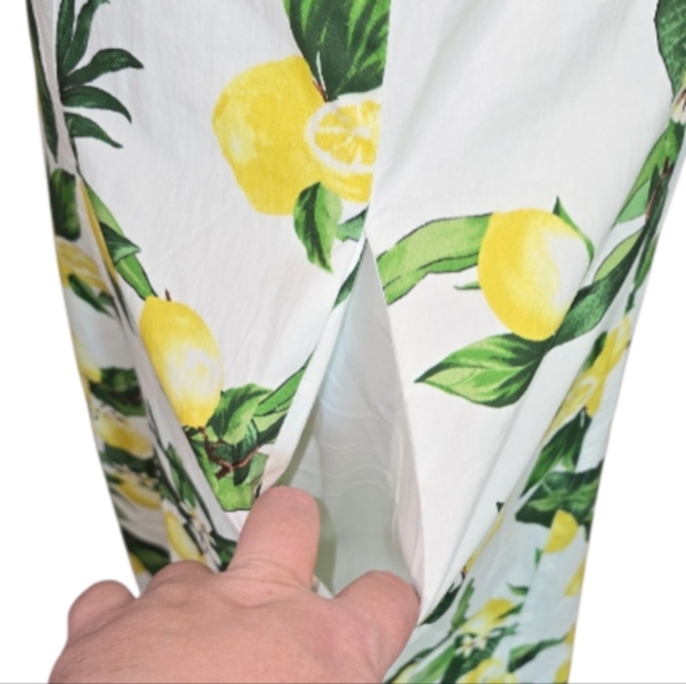 Avec Les Filles Lemon Fit N Flare Skater Rockabilly Midi Dress Size 10 New - Picture 6 of 16